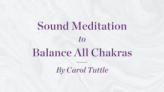 Sound Healing Meditation to Activate and Balance Your Chakra Energy Centers Resimi