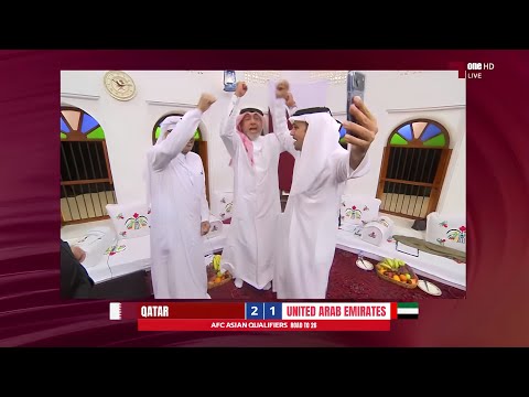 كواليس رد فعل المجلس الجنوني علي اهداف مباراة قطر ضد الامارات