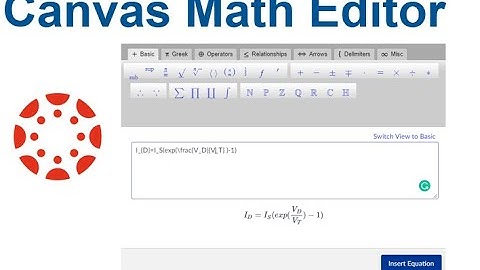 how to type equations in canvas - Canvas Math editor
