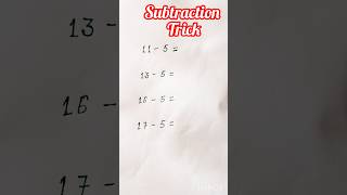 Unlock the Secret Maths Substraction Trick! 🧠💡 #trending #shorts  #fastcalculation 