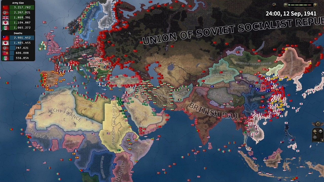 HOI4 no compromise no surrender RT56 timelapse