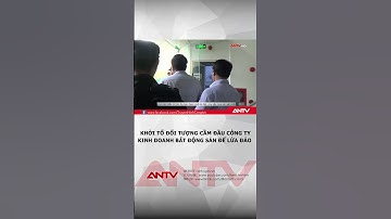 Khởi tố đối tượng cầm đầu công ty kinh doanh bất động sản để lừa đảo | ANTV #shorts