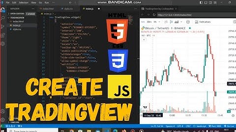Create TradingView - Api Using Html Css #javascript