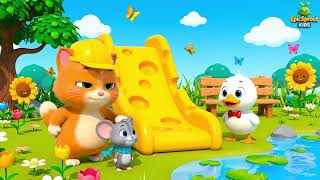 Portuguese Oops O Escorregador De Queijo Derreteu Oops The Cheese Slide Melted Kids Song