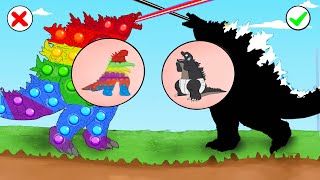 GODZILLA PREGNANT vs GODZILLA POP IT : Evolution of Monsterverse | Toni Godzilla Fan Animation