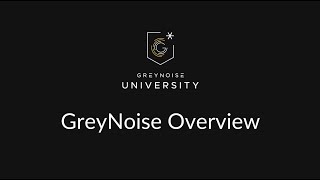 Greynoise Overview