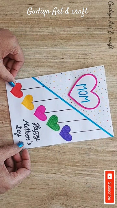 Happy Mother's Day 💞 white paper  greeting Card #shortvideo #shorts #youtubeshorts #diy #card