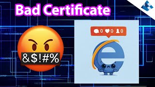 Blue Prism Internet Explorer  site not secure fix!