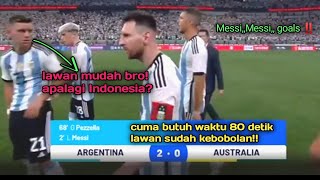 '80 Detik Messi goals'Argentina vs Australia!! fifa machday 2023.