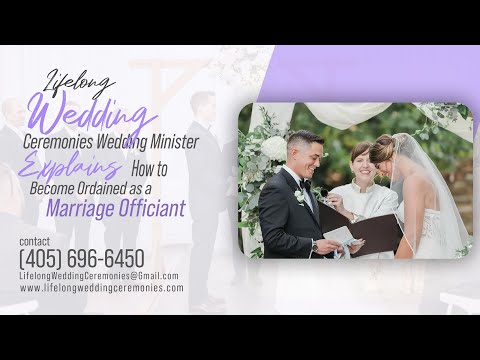 How to Become a Justice of the Peace or Ordained as a Marriage Officiant in Oklahoma (405) 696-6450.