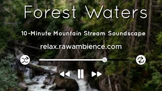 Forest Waters – 10 Minute Mountain Stream Soundsca