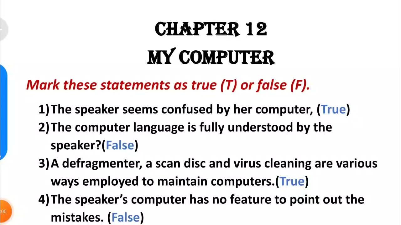my computer class 5 question answers chapter 12 english reader ace with aster solutions YouTube