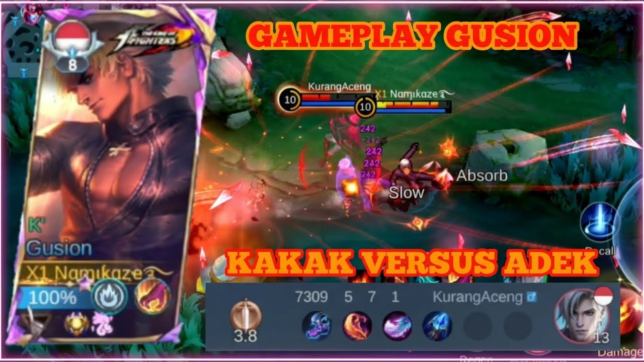 TOP KOTA GUSION GAMEPLAY HYPER MUSUH SAMPAI KENAL MENTAL‼️RANK HONOR MOBILE LEGEND BANG BANG