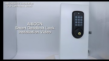 Programming Video for Aibocn Smart Lock S110M Black