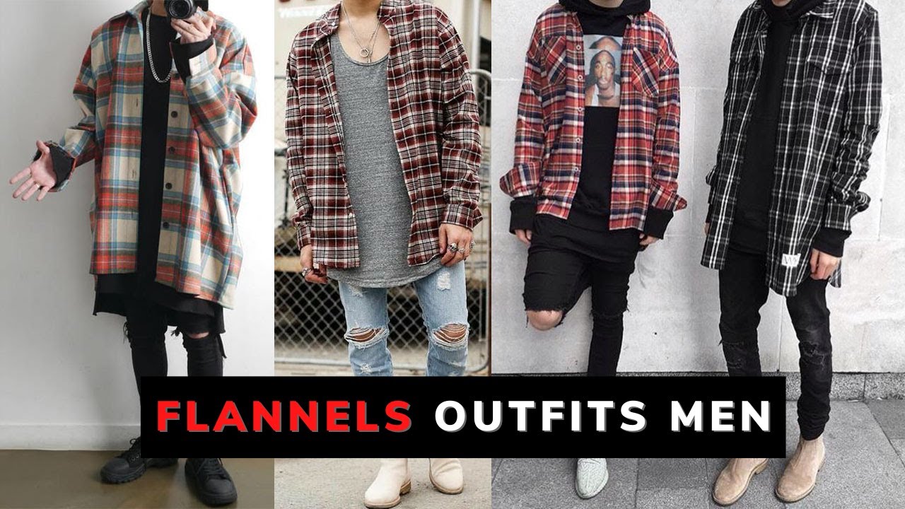 How To Style Flannel Shirt For Men 2021 | Flannels Outfit Men | Flannel ...