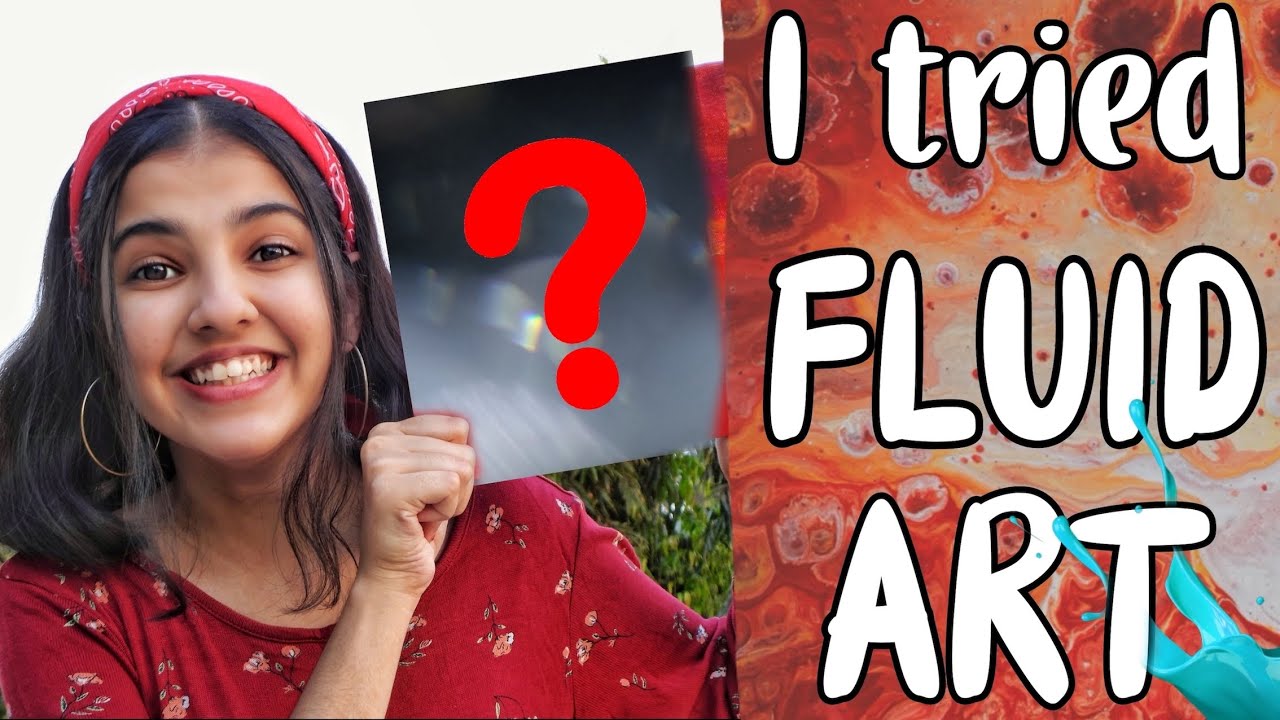 I tried FLUID ART for the first time !! - YouTube
