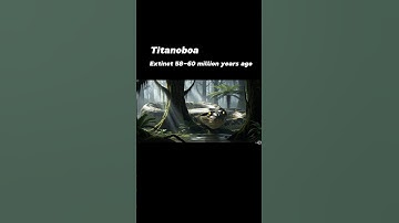 Titanoboa  extinct Animals - 6 using Ai #ai #wildlife #animals #extinction #science #youtube