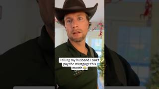 Trying the “I can’t pay the mortgage “prank on my husband #couple #wife #fyp #funnyvideos