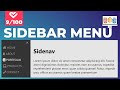 Animated Sidebar: How to Create Sidebar Menu Using Html CSS & JavaScript | 9/100 Project