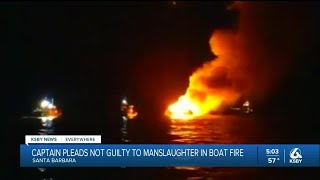 Captain pleads not guilty to manslaughter in Conception dive boat fire