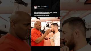 Daniel Cormier was NOT trying to touch Merab Dvalishvili’s injured nose 😭💀