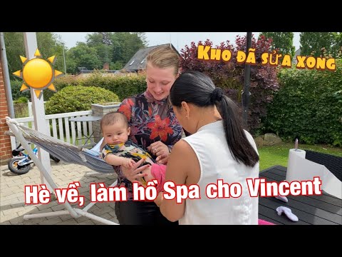 Video #125: Nhà kho đã sửa xong & làm hồ bơi cho Vincent :D - YouTube