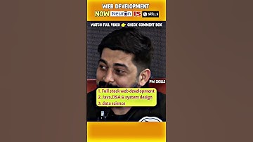 Web Development 💪 PW | Alakh Sir | #shorts #pwskills #trending #viralvideo