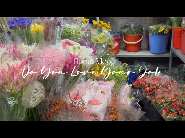 [Florist Vlog] - Do You Love Your Job | Flower Conditioning | Silent Vlog class=