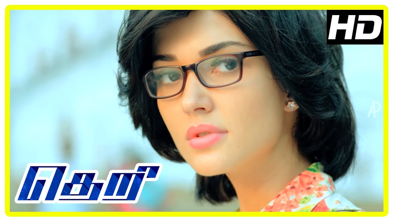 Theri Movie scenes | Baby Nainika and Amy Jackson meet with - YouTube