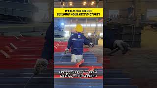 Raw steel in, complete building systems out. #steelstructure #construction #manufacturing #steelfab