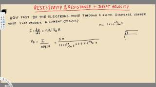 Current, Resistance and EMF -  Physics - Resistivity and Resistance - Example - 3
