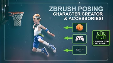 Posing a Custom ZBrush Character in Character Creator, WITH custom and library accessories!