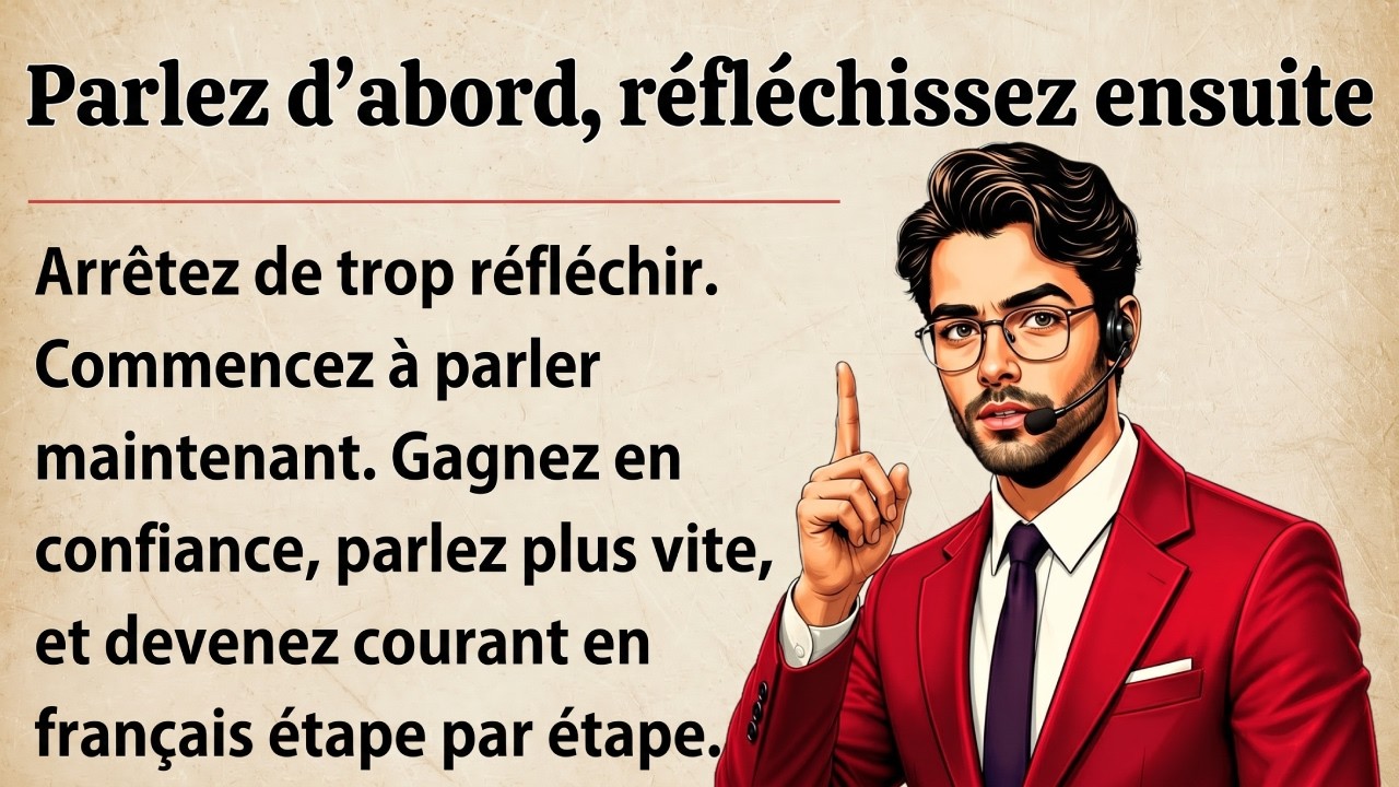 Parlez D'abord, Réfléchissez Ensuite | || Histoire simple pour débutants (A1–A2)