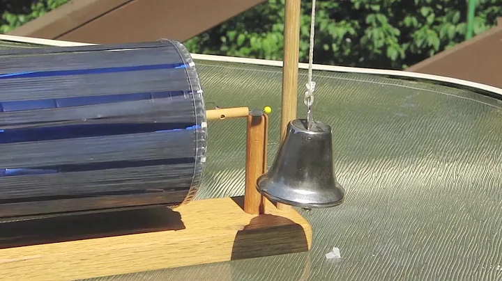 Solar Powered Toy Bell Ringer- solar motor - no electric = Homemade Science with Bruce Yeany