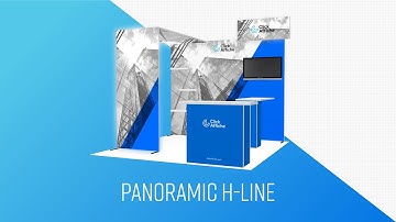 Panoramic H-Line: the modular exhibition booth using pre-assembled modules | Click Affiche Inc.