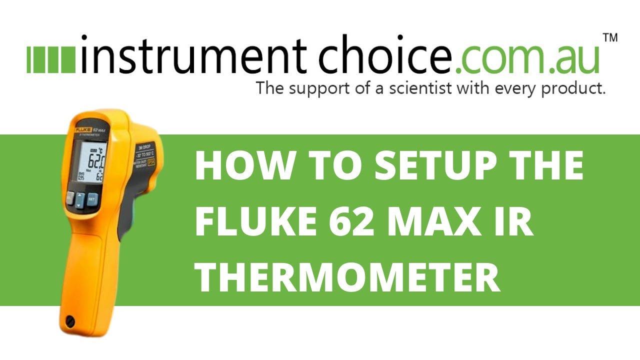 How to Set Up the Fluke 62 Max IR Thermometer - YouTube