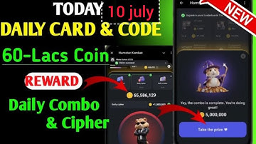 Hamster Kombat Daily Cipher Code 10 July 11 JULY 2024 | Hamster Kombat New Morse Code Today