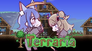 STINKY SQUAD ATTEMPS FIRST BOSS!【TERRARIA】【NINA KOSAKA - ETHYRIA】
