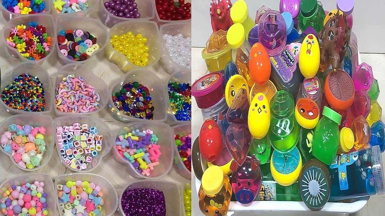 Mixing Random Things into New Store Bought Slime ! Relaxing With Color Beautiful Slime ! Jerry Slime