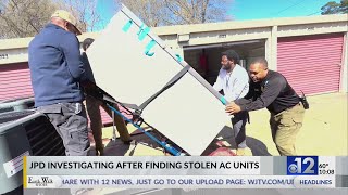 JPD recovers stolen AC units, other items from storage facility