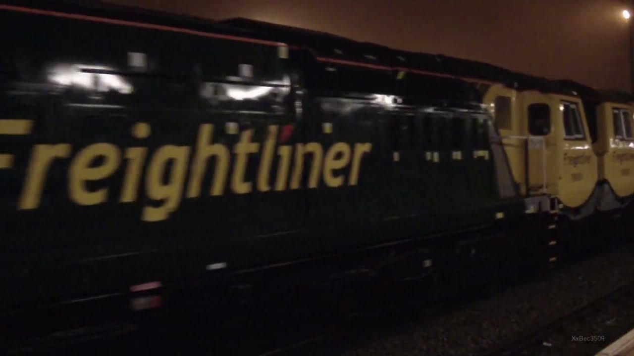Brand New 70001 70002 & 66585 drag into Bristol Parkway 11th October 2009
