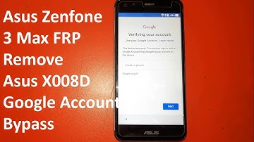 Asus X008D Zenfone 3 Max FRP/Google Account Bypass 7.0