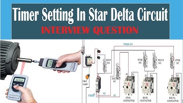 Timer Setting in Star Delta Circuit |Star Delta Starter| Interview Question #stardeltastarter