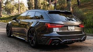 Audi RS6 Avant - Realistic Driving Experience | Forza Horizon 5 | Thrustmaster T248