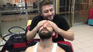 ASMR : turkish barber = massage in the dream = rüya'sında bile masaj yaptğını görmek 💈💈😀😀