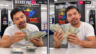 Manny Pacquiao CLOWNS Floyd Mayweather In His OWN GYM After Losing Over $150 MILLION!