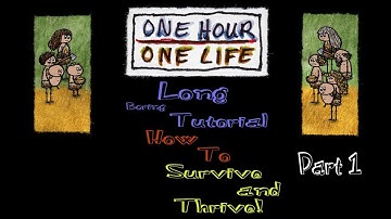 One Man Everything from Scratch Survival - One Hour One Life