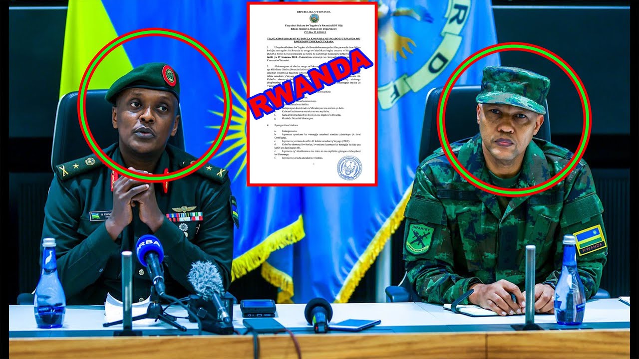 Itangazo Rdf VIDEO🚨IGISIRIKARE CY'URWANDA RDF GISOHOYE ITANGAZO RYIHUTIRWA! - YouTube