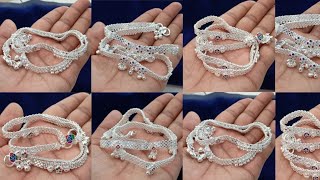 New Simple Daily Use Anklets Designs 2023  With Weight & Price // latest chandi ki Payal ki designs