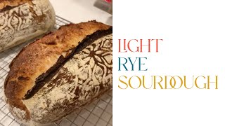 How To Make A Light Rye Sourdough #delicious #homemadebread #simple